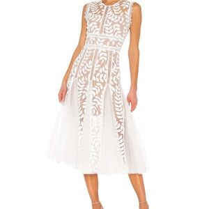 Bronx and Banco Saba Blanc Midi Dress